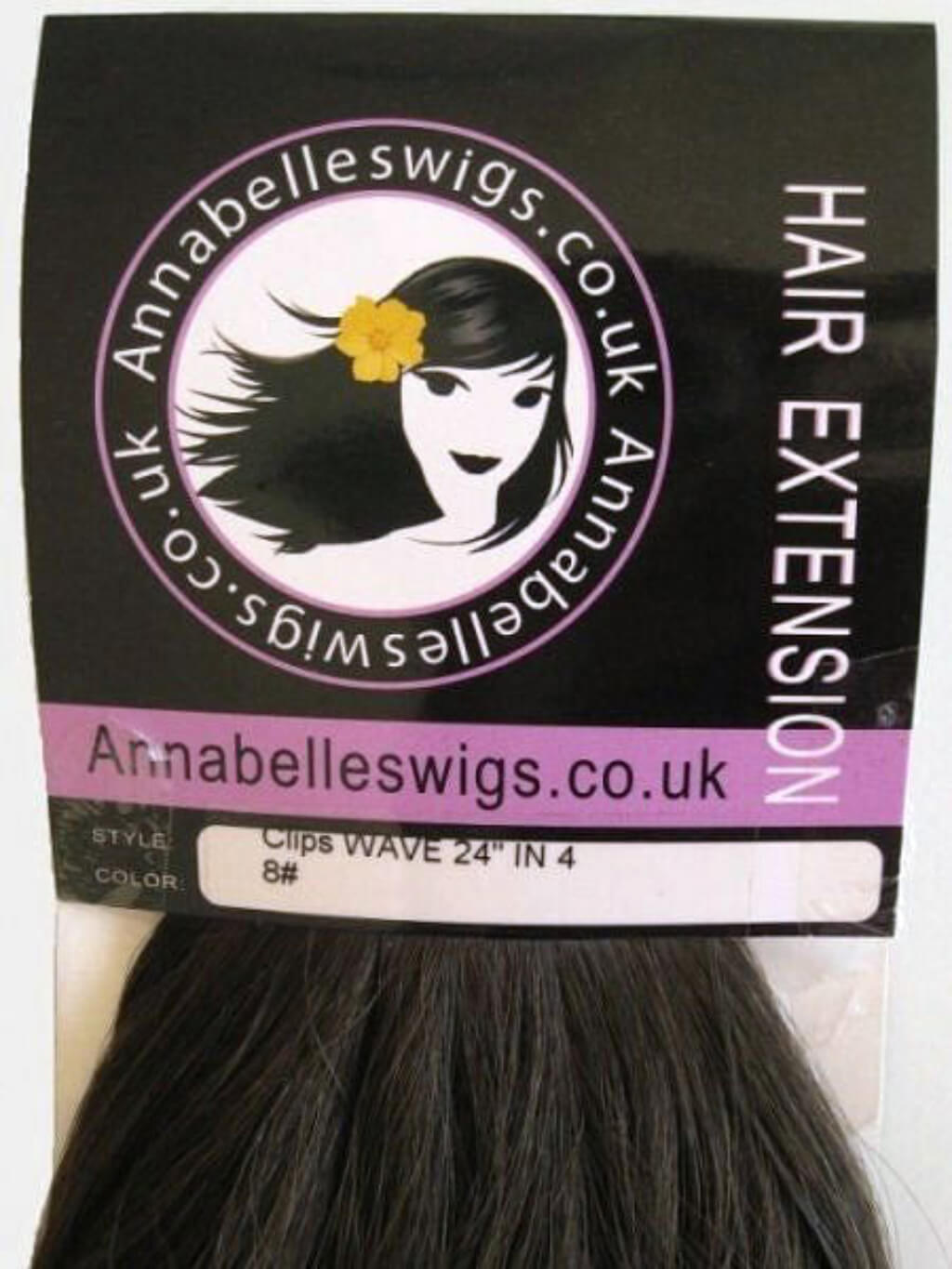 Clip-in hair extensions, 6 piece, full head, 150g chestnut brown 8