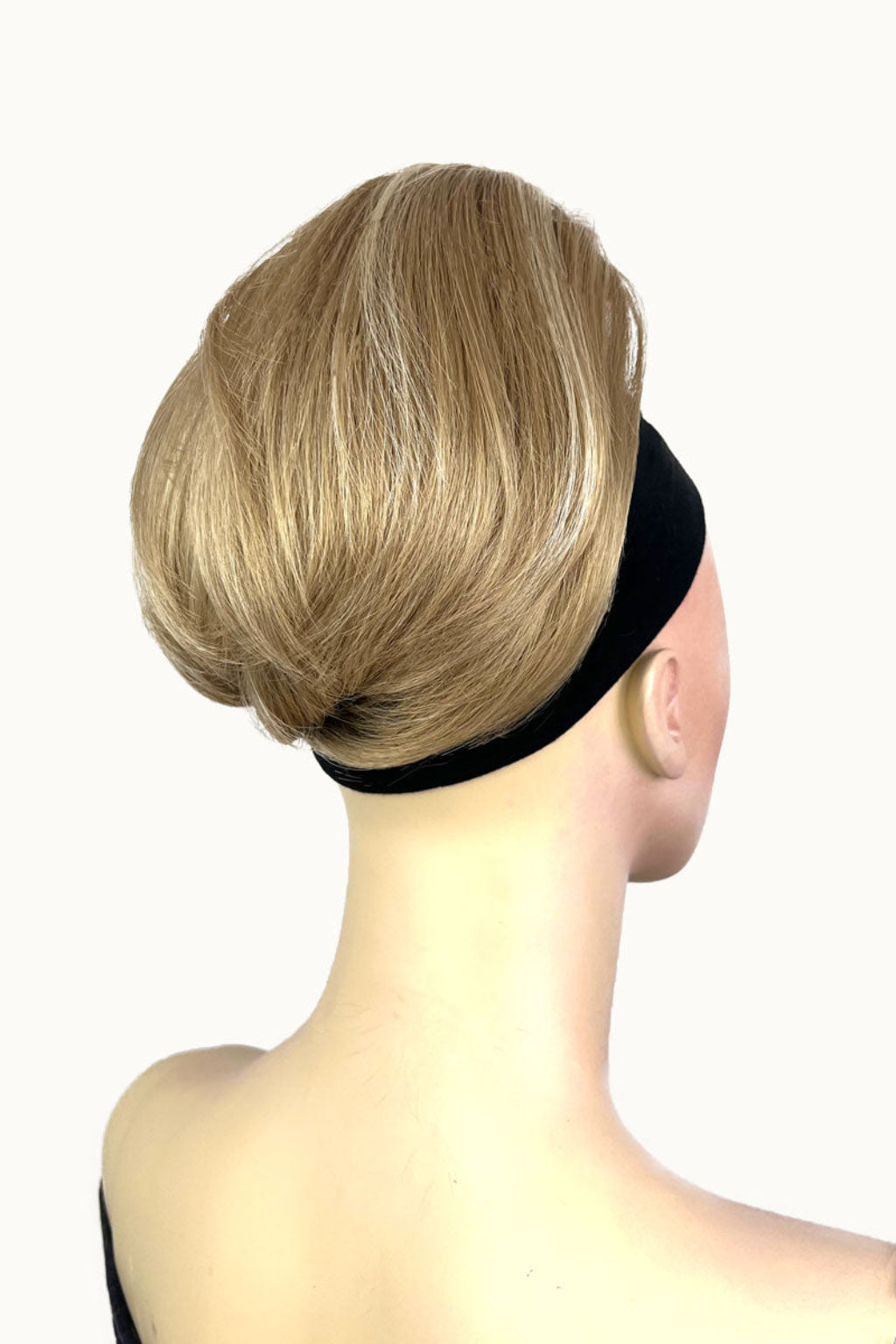 Short ponytail extension hairpiece, straight, full & bouncy: Tanaya blonde 24H613