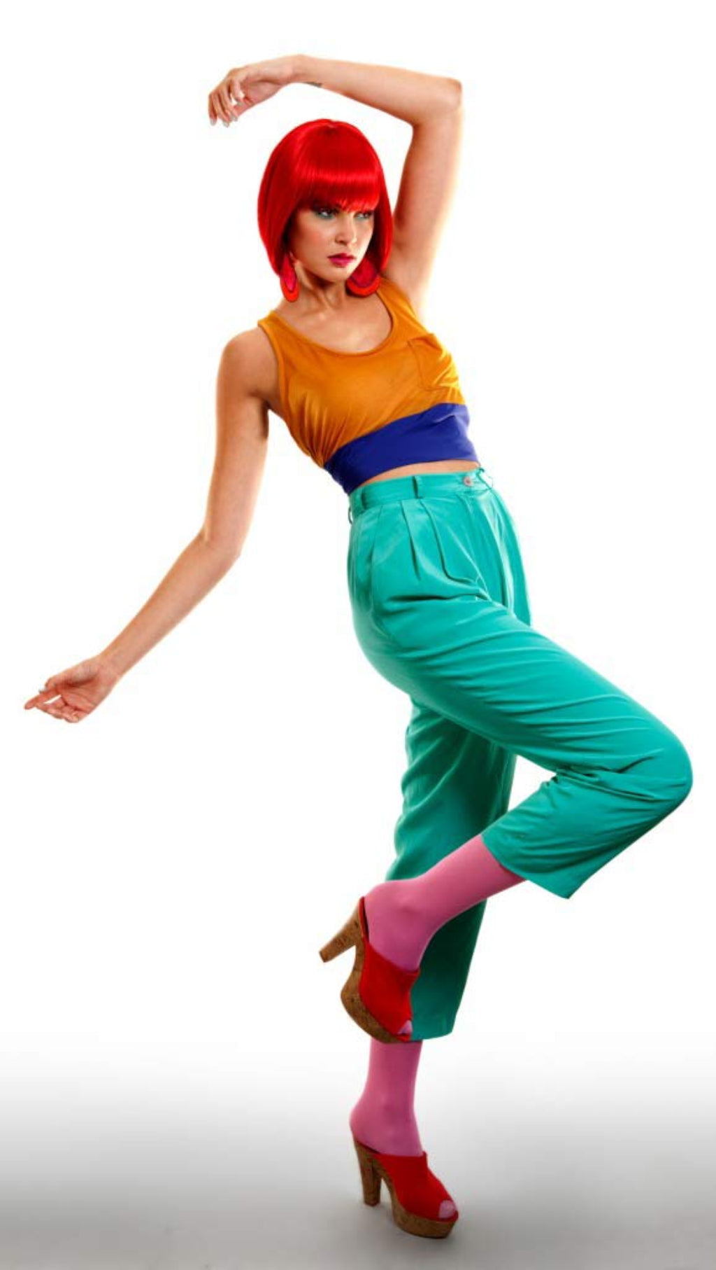 Vibrant, bright red bob wig: Maisy