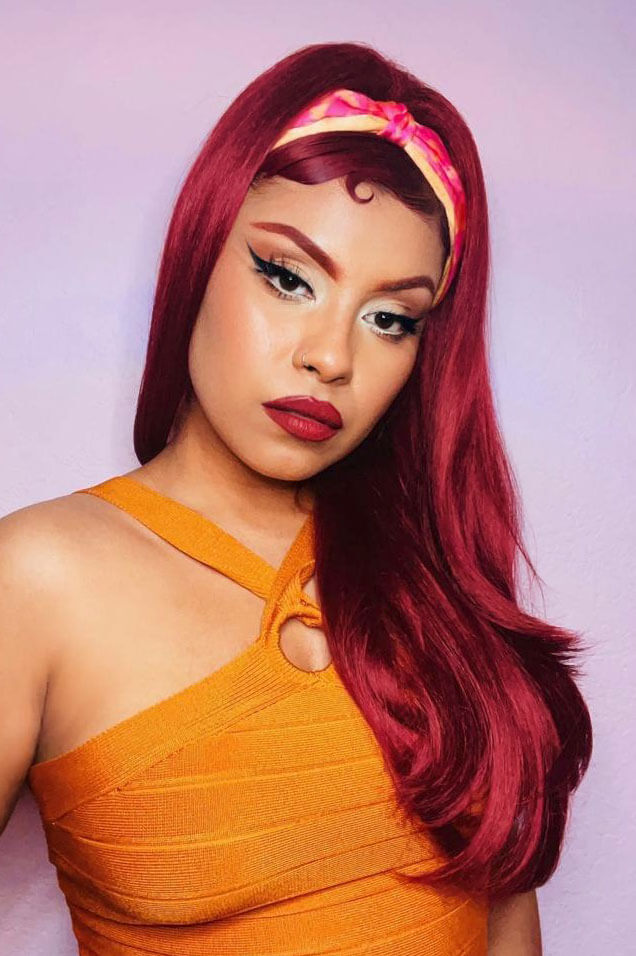 1960s style hair, high crown long straight and layered half wig: Juliette