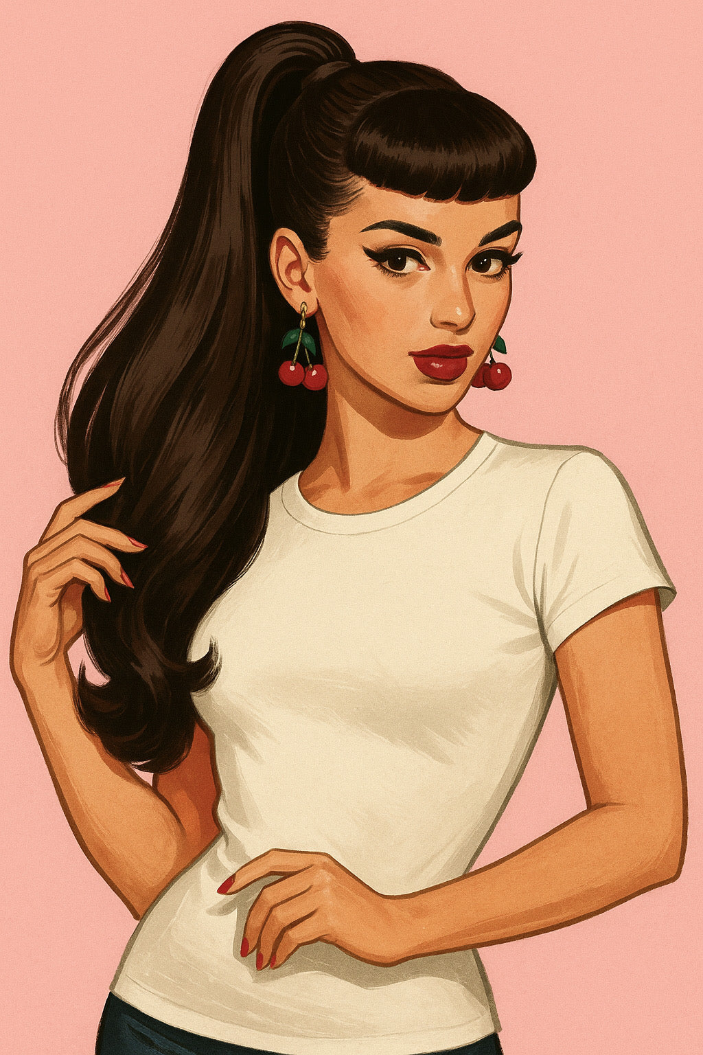 Illustration of Sophie ponytail