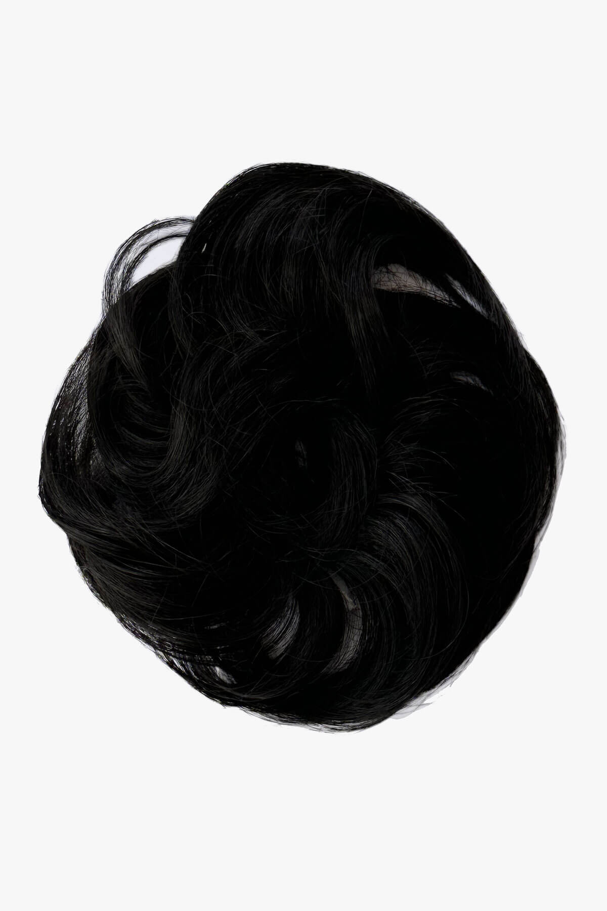 Scrunchie bun hairpiece, easy updo messy bun: Betsy colour black 1B
