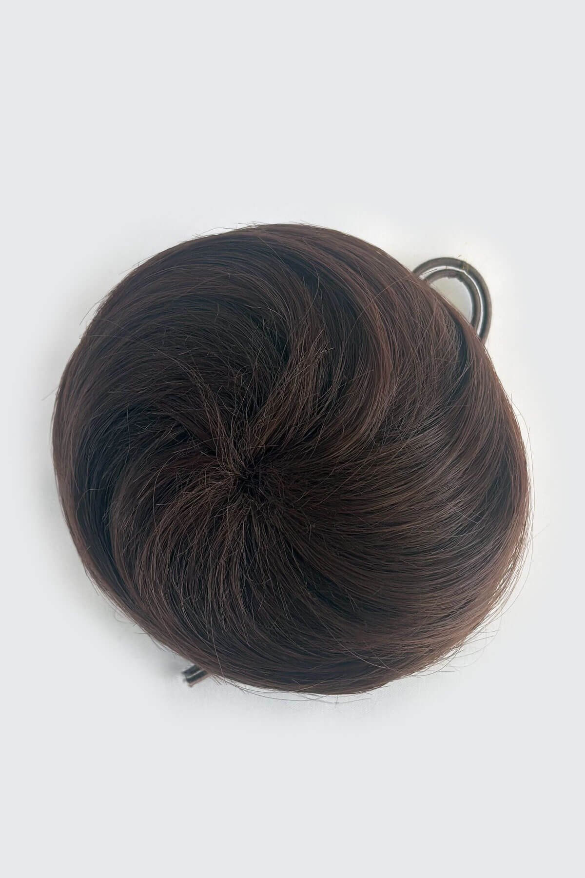 Hairpiece bun; instant perfect bun hairpiece: Hepburn dark brown and reddish brown 33/6