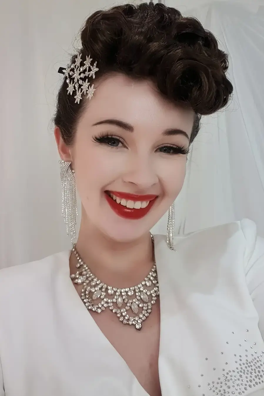 Hair poodle clip-in hairpiece bun vintage style 1950s: Lucille chestnut brown 8