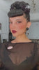 Hair poodle clip-in hairpiece bun vintage style 1950s: Lucille black 1B