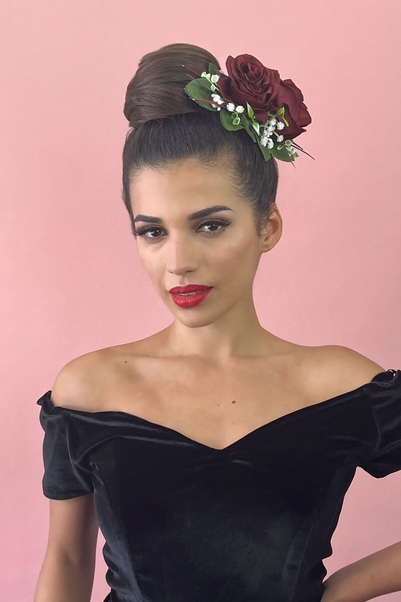 Hairpiece bun; instant perfect bun hairpiece: Hepburn