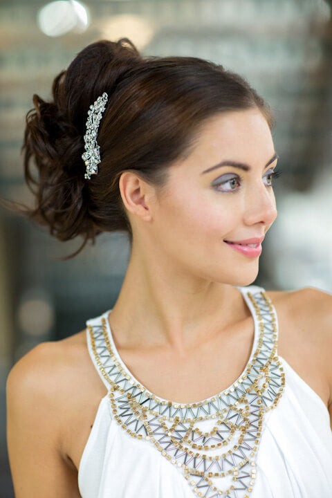 Clip in hairpiece, ponytail, short, flexihair: Leela chocolate brown 6